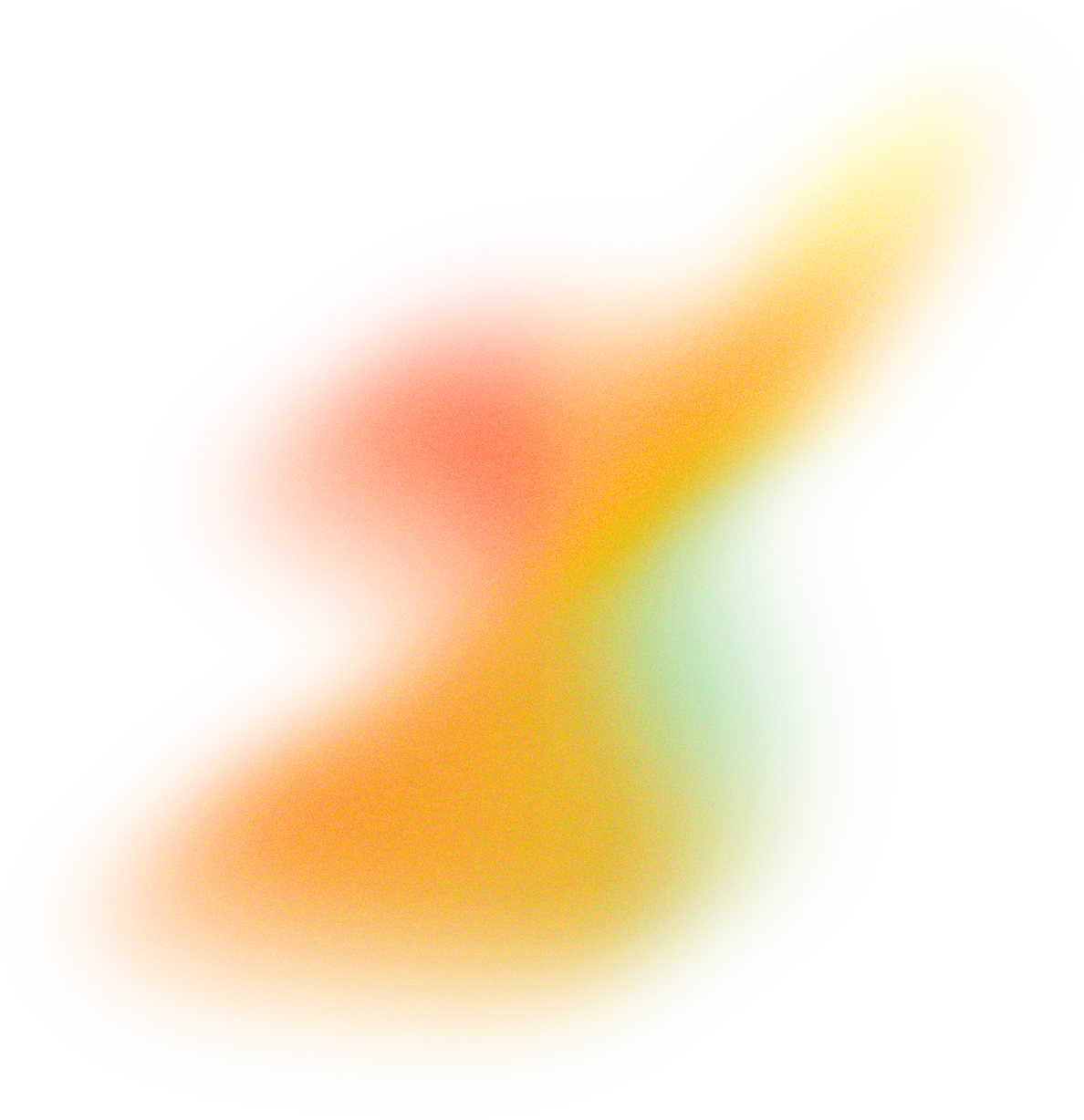 Glowy Gradient Abstract Brush Stroke Blob